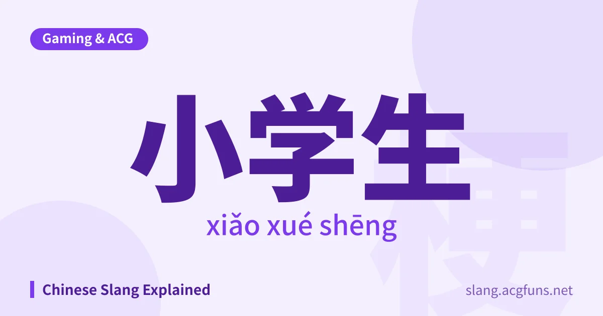 小学生 (xiǎo xué shēng)