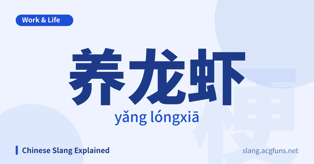 养龙虾 (yǎng lóngxiā)